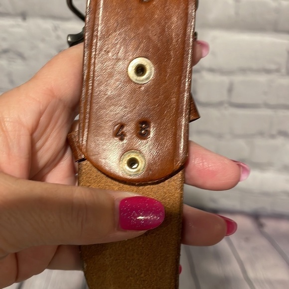 Vintage Colorado belt buckle with vintage leather belt size 48 - Picture 7 of 7